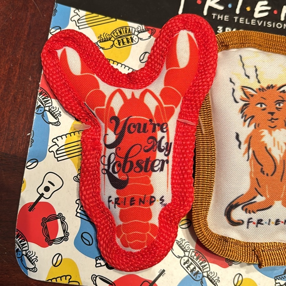 Friends the TV Show 3pc Cat Toy Set Canvas Catnip | - Picture 3 of 7